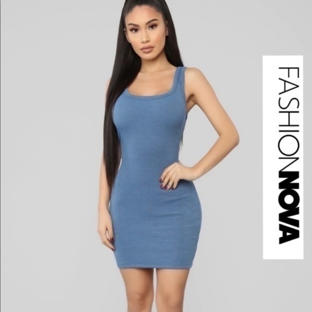 Fashion nova Tight body dress blue